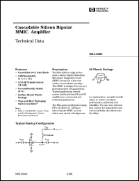 MSA-0286-BLK datasheet: Cascadable silicon bipolar MMIC amplifier MSA-0286-BLK