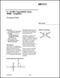 MGA-64135 datasheet: 2-6GHz cascadable GaAs MMIC amplifier MGA-64135