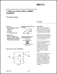 INA-30311-TR1 datasheet: 1GHz low noise silicon MMIC amplifier INA-30311-TR1