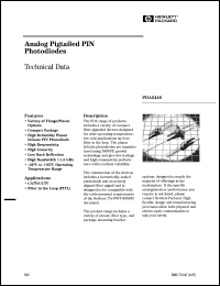 PDA2446-B-AP datasheet: Analog pigtailed PIN photodiode PDA2446-B-AP