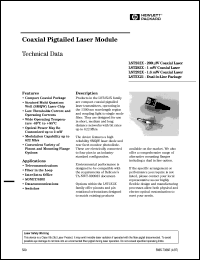 LST2525-T-SF datasheet: Coaxial pigtailed laser module LST2525-T-SF