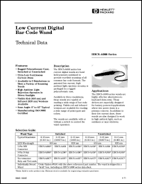 HBCS-A008 datasheet: Low current digital bar code wand HBCS-A008