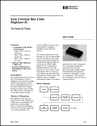 HBCC-0500 datasheet: Low current bar code digitizer IC HBCC-0500