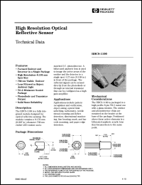 HBCS-1100 datasheet: High resolution optical reflective sensor HBCS-1100