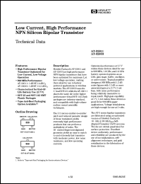 AT-32033-BLK datasheet: Low current, high performance NPN silicon bipolar transistor AT-32033-BLK