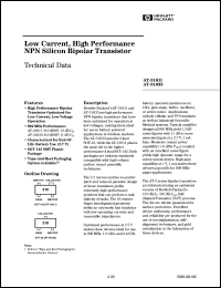 AT-31011-BLK datasheet: Low current, high performance NPN silicon bipolar transistor AT-31011-BLK