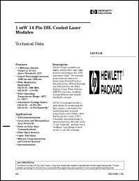 LSC2110-D4 datasheet: 1mW 14 pin DIL cooled laser module LSC2110-D4