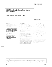 XMT5360A-155-FP datasheet: 155Mb/s logic interface laser transmitter for OC3,STM1 XMT5360A-155-FP