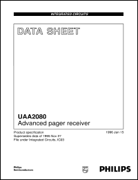 UAA2080U/10 datasheet: Advanced pager receiver UAA2080U/10