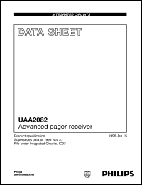 UAA2082U/10/V1 datasheet: Advanced pager receiver UAA2082U/10/V1