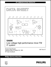 SA606DK datasheet: Low-voltage high performance mixer FM IF system SA606DK