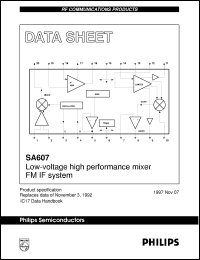 SA607N datasheet: Low-voltage high performance mixer FM IF system SA607N