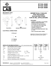 BYV29-500SMD datasheet: 500V, 9A Fast Recovery Rectifier diode BYV29-500SMD