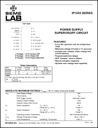 IP1543J-BSS2 datasheet: Power Supply Supervisory Circuit IP1543J-BSS2