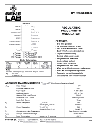 IP3526D datasheet: Regulating Pulse Width Modulator IP3526D