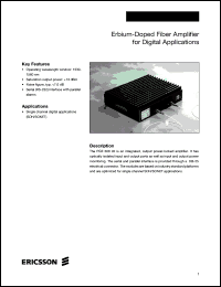 PGE60802 datasheet: Erbium-doped fiber amplifier for digital applications PGE60802