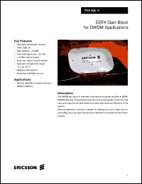 PGE60817 datasheet: EDFA gain block for DWDM applications PGE60817