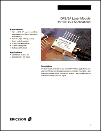 PGT20404 datasheet: DFB/EA laser module for 10 Gb/s applications PGT20404