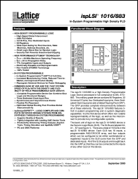 ISPLS1016-60LH/883 datasheet: 60 MHz in-system prommable high density PLD ISPLS1016-60LH/883