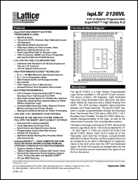 ISPLSI2128VL-150LT176 datasheet: 150 MHz 2.5V in-system prommable superFAST high density PLD ISPLSI2128VL-150LT176