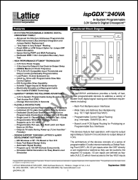 ISPGDX240VA-4B388 datasheet: In-system programmable 3.3V generic digital crosspoint ISPGDX240VA-4B388