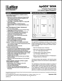 ISPGDX80VA-7T100I datasheet: In-system programmable 3.3V generic digital crosspoint ISPGDX80VA-7T100I