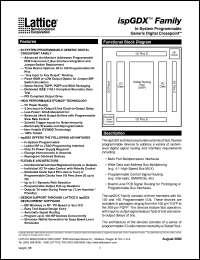 ISPGDX160-5B272 datasheet: In-system programmable generic digital crosspoint ISPGDX160-5B272