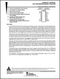 CD54AC161F3A datasheet:  SYNCHRONOUS PRESETTABLE BINARY COUNTERS WITH ASYNCHRONOUS RESET CD54AC161F3A