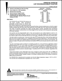 CD54AC163F3A datasheet:  SYNCHRONOUS PRESETTABLE BINARY COUNTERS WITH SYNCHRONOUS RESET CD54AC163F3A