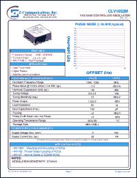 CLV1052M datasheet: 1048-1058 MHz VCO (Voltage Controlled Oscillator) CLV1052M