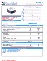 V674ME06 datasheet: 1700-2496 MHz VCO (Voltage Controlled Oscillator) V674ME06