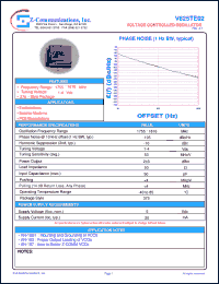 V625TE02 datasheet: 1755-1816 MHz VCO (Voltage Controlled Oscillator) V625TE02