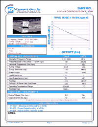 SMV2180L datasheet: 2120-2220 MHz VCO (Voltage Controlled Oscillator) SMV2180L