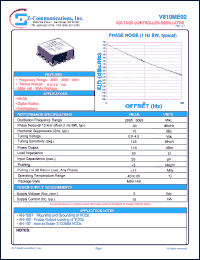 V810ME02 datasheet: 2865-3065 MHz VCO (Voltage Controlled Oscillator) V810ME02
