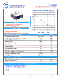 V956ME01 datasheet: 6175-6325 MHz VCO (Voltage Controlled Oscillator) V956ME01