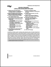 S82433NX datasheet: Local bus accelerator (LBX) S82433NX