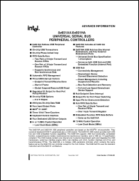 N80931AA datasheet: Universal serial bus periferal controller. RAM size 256 bytes N80931AA