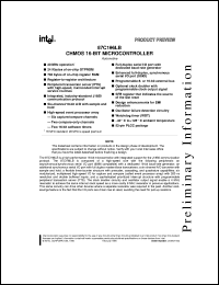 AN87C196LB datasheet: CHMOS 16-bit microcontroller. 24 Kbytes OTPROM, 768 bytes RAM, 16 MHz AN87C196LB