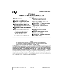 AN87C196LA datasheet: CHMOS 16-bit microcontroller. 24 Kbytes OTPROM, 768 bytes RAM, 16 MHz AN87C196LA