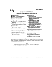 S80296SA-50 datasheet: CHMOS 16-bit microcontroller, 50 MHz S80296SA-50