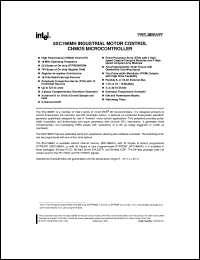 S87C196MH datasheet: Industrial motor control CHMOS microcontroller, OTPROM 32 Kbytes, 16 MHz S87C196MH