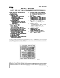 TS80C188XL20 datasheet: 16-bit high-integration embedded processor. 20 MHz TS80C188XL20