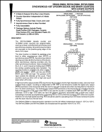 SNJ54ALS569AFK datasheet:  SYNCHRONOUS 4-BIT UP/DOWN BINARY COUNTERS WITH 3-STATE OUTPUTS SNJ54ALS569AFK