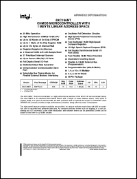 N80C196NT datasheet: CHMOS microcontroller with 1 Mbytes linear address space ROMless N80C196NT