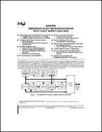 N80960SB-10 datasheet: Embedded 32-bit microprocessor with 16-bit burst data bus N80960SB-10