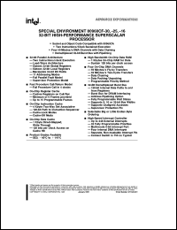 TA80960CF-16 datasheet: 32-Bit high-performance superscalar processor TA80960CF-16