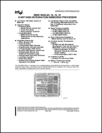 MA80C186XL12 datasheet: 16-Bit high-integration embedded processor. Speed version alailable - 12.5 MHz MA80C186XL12