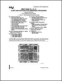 MA80C186EB-8 datasheet: 16-Bit high-integration embedded processor. Speed version available - 8 MHz MA80C186EB-8