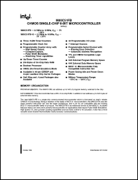 MD80C51FB-16 datasheet: CHMOS single-chip 8-bit microcontroller. 3.5 MHz to 16 MHz, Vcc = 5V MD80C51FB-16