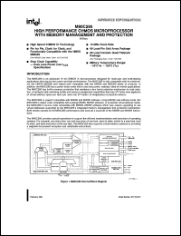 MA80C286 datasheet: High performance CHMOS microprocessor with memory management and protection MA80C286